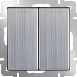 Выключатель двухклавишный (глянцевый никель) W1120002 Werkel 732675